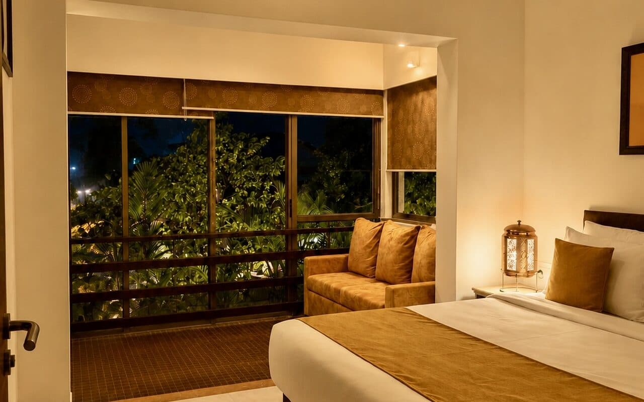 Koi Vista Room interior with Manas view, Manas Resort Igatpuri